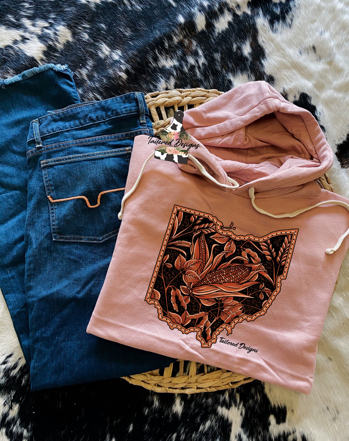 Tooled Leather Corn sweatshirt