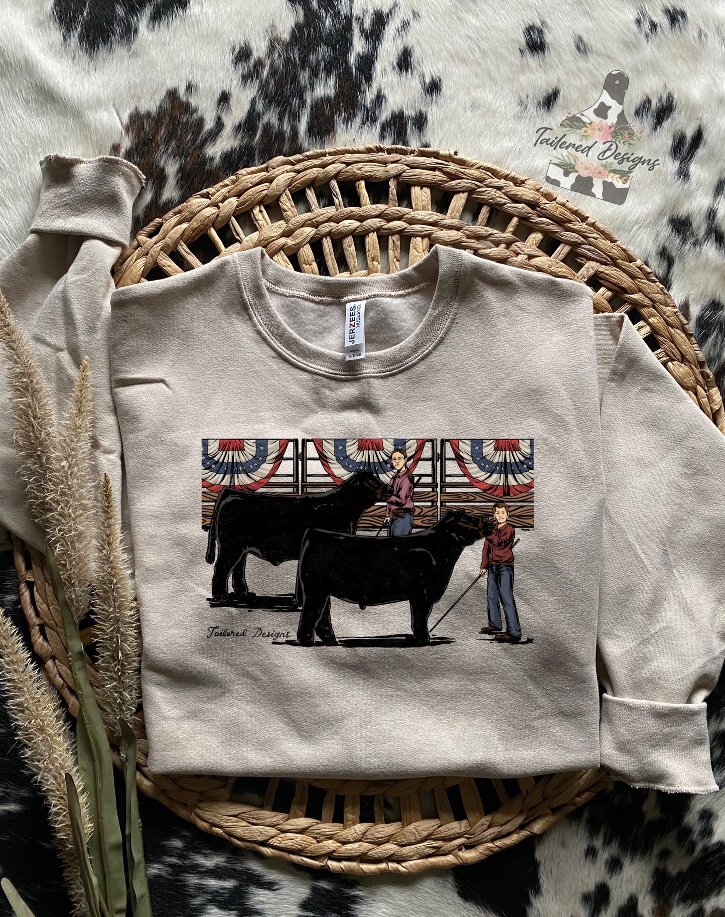 Showing Black Cattle Sweatshirt