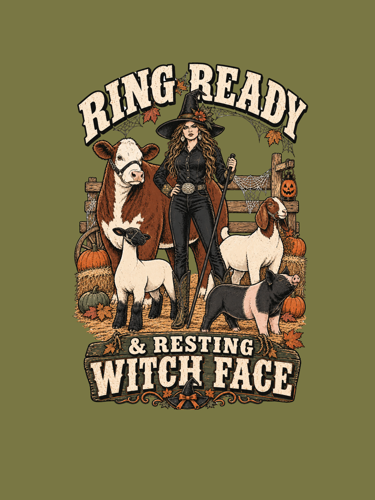 Ring Ready & Resting Witch Face
