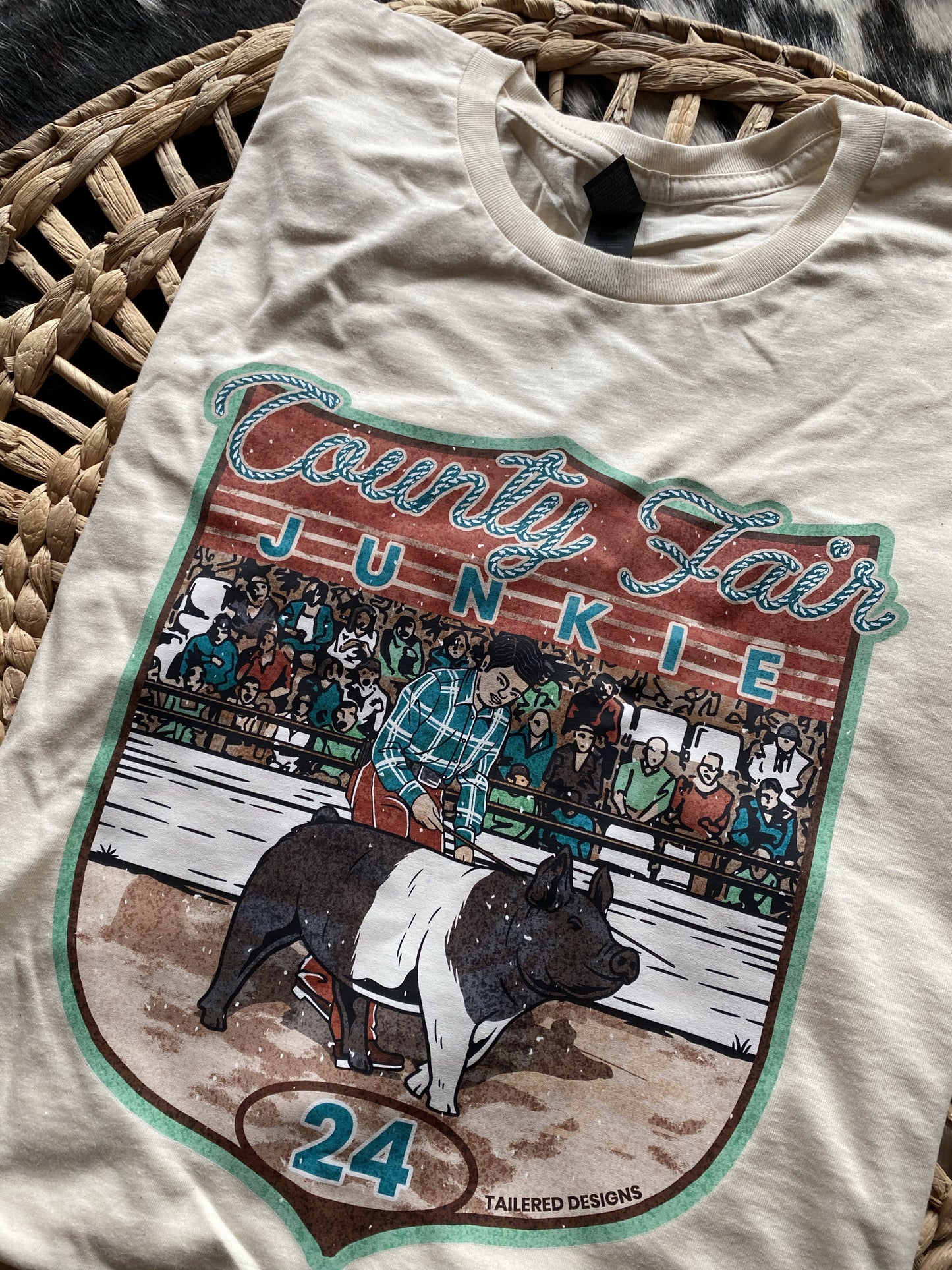 County Fair Junkie Tee: Pig
