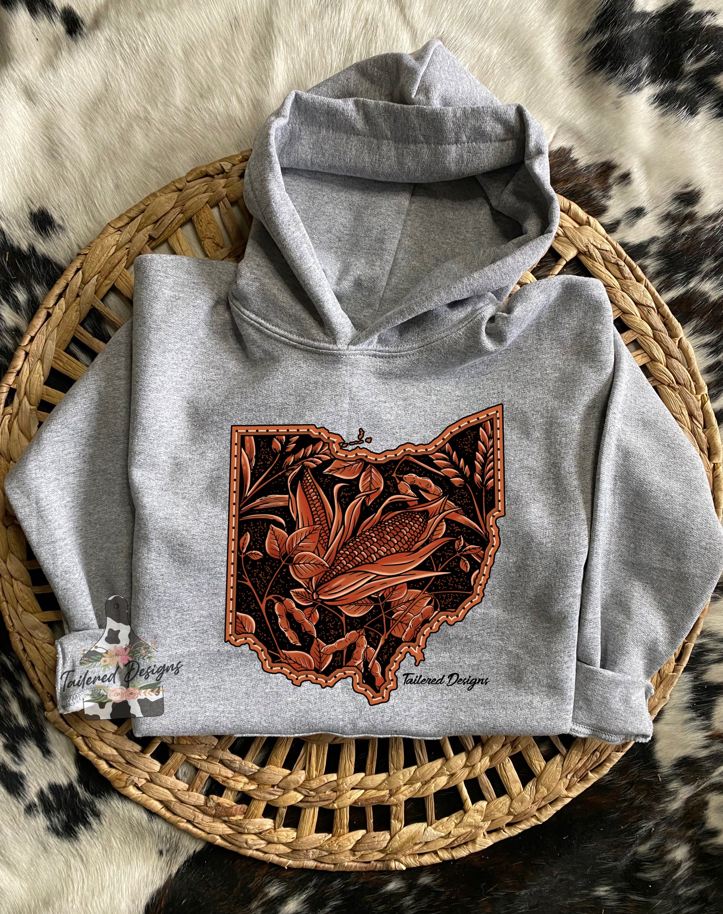 Tooled Leather Corn sweatshirt