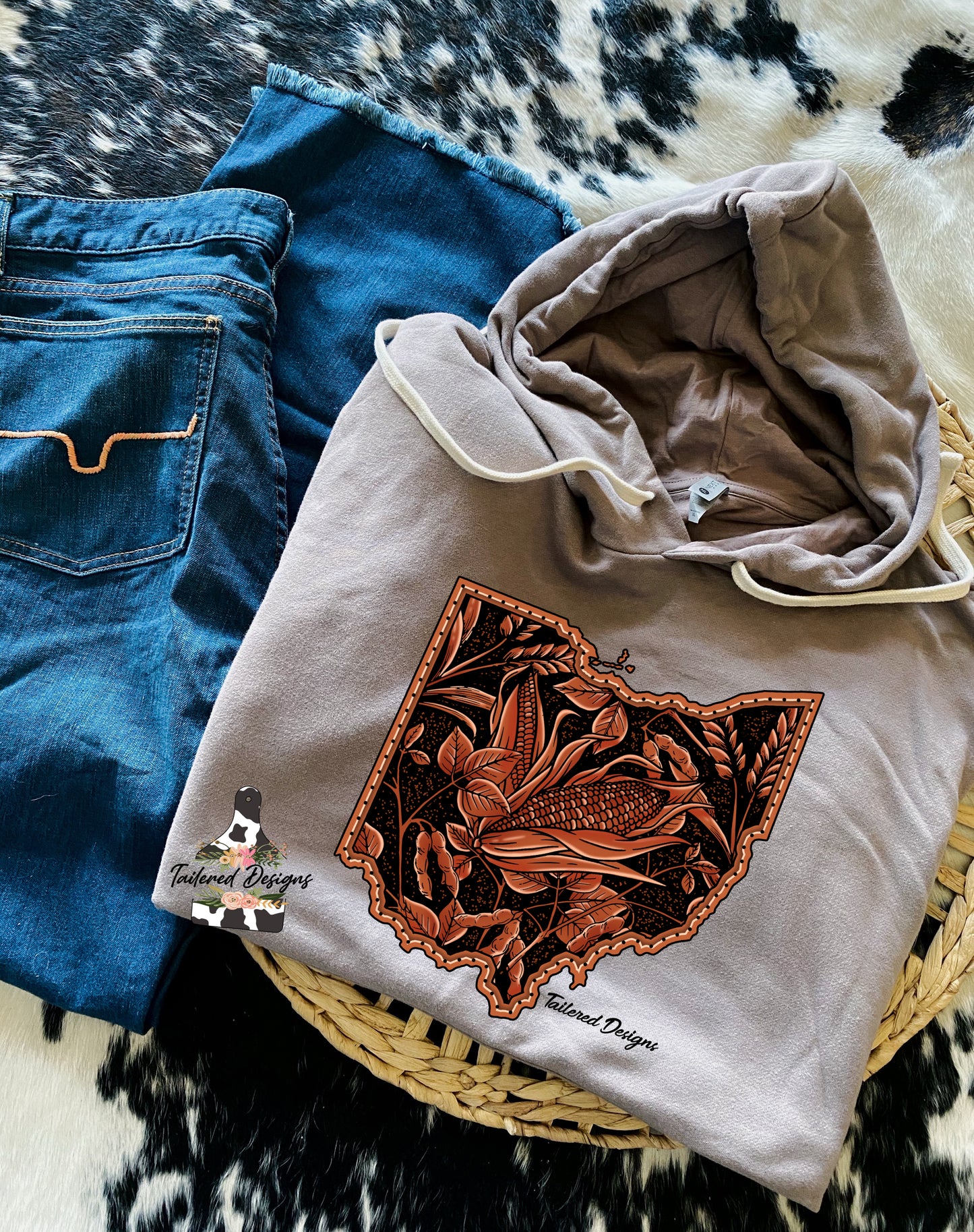 Tooled Leather Corn sweatshirt