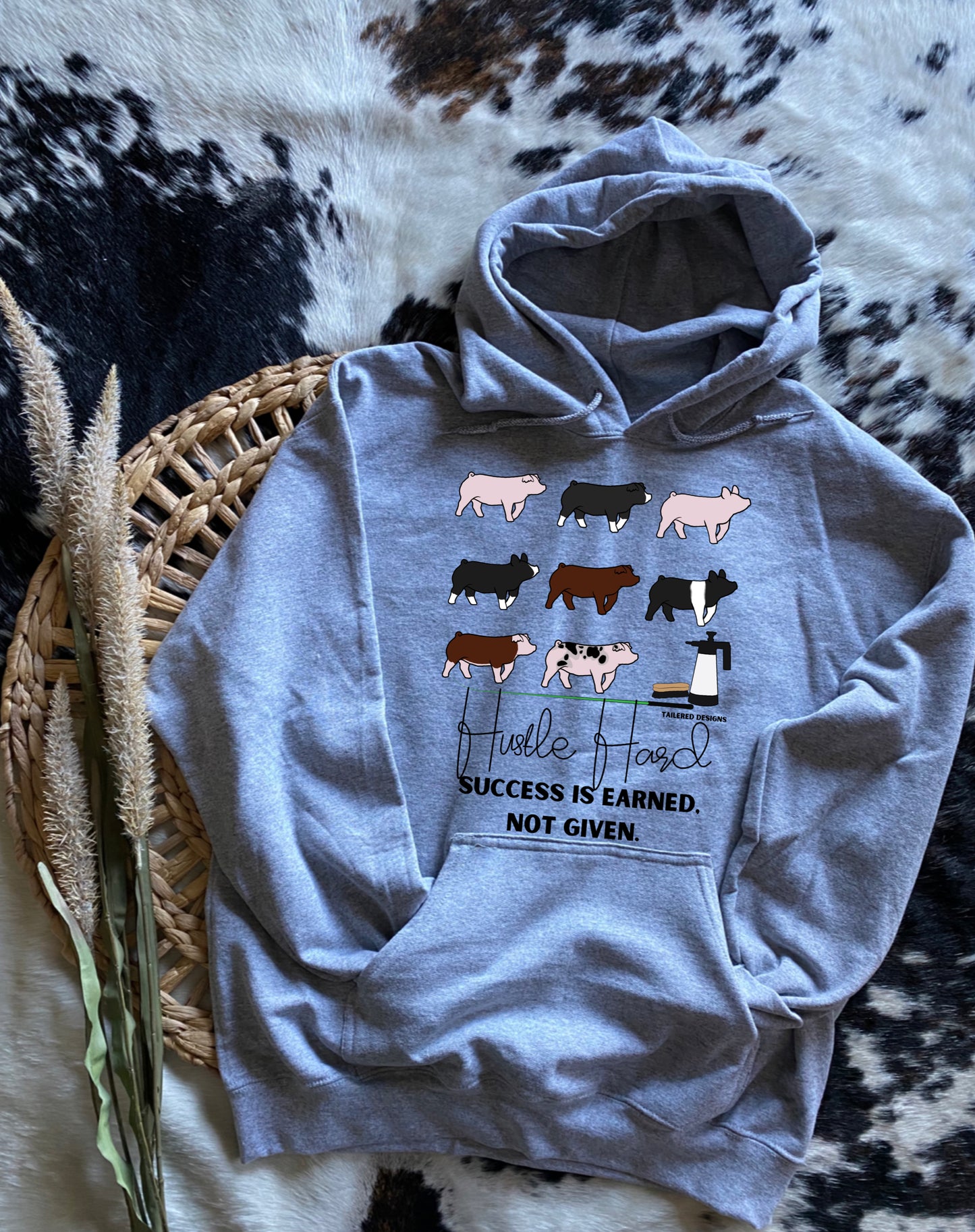 Hustle Hard: Pig Sweatshirt