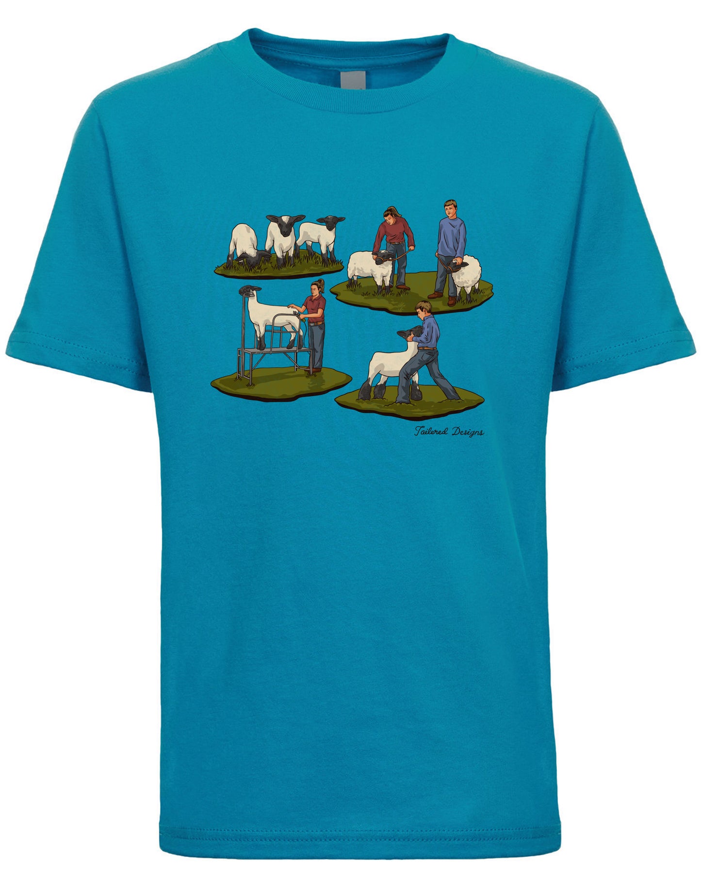 Kids Raising Show Sheep