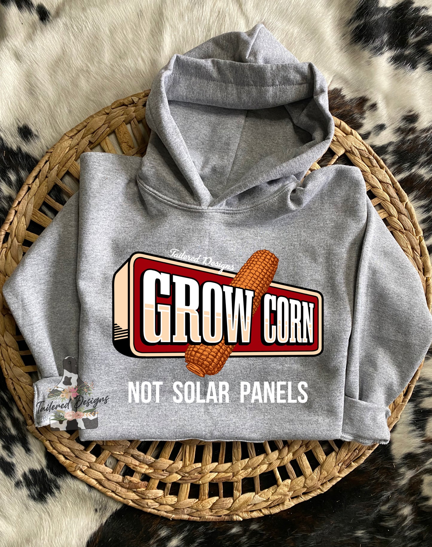 Grow Corn not Solar Panels Hoodie