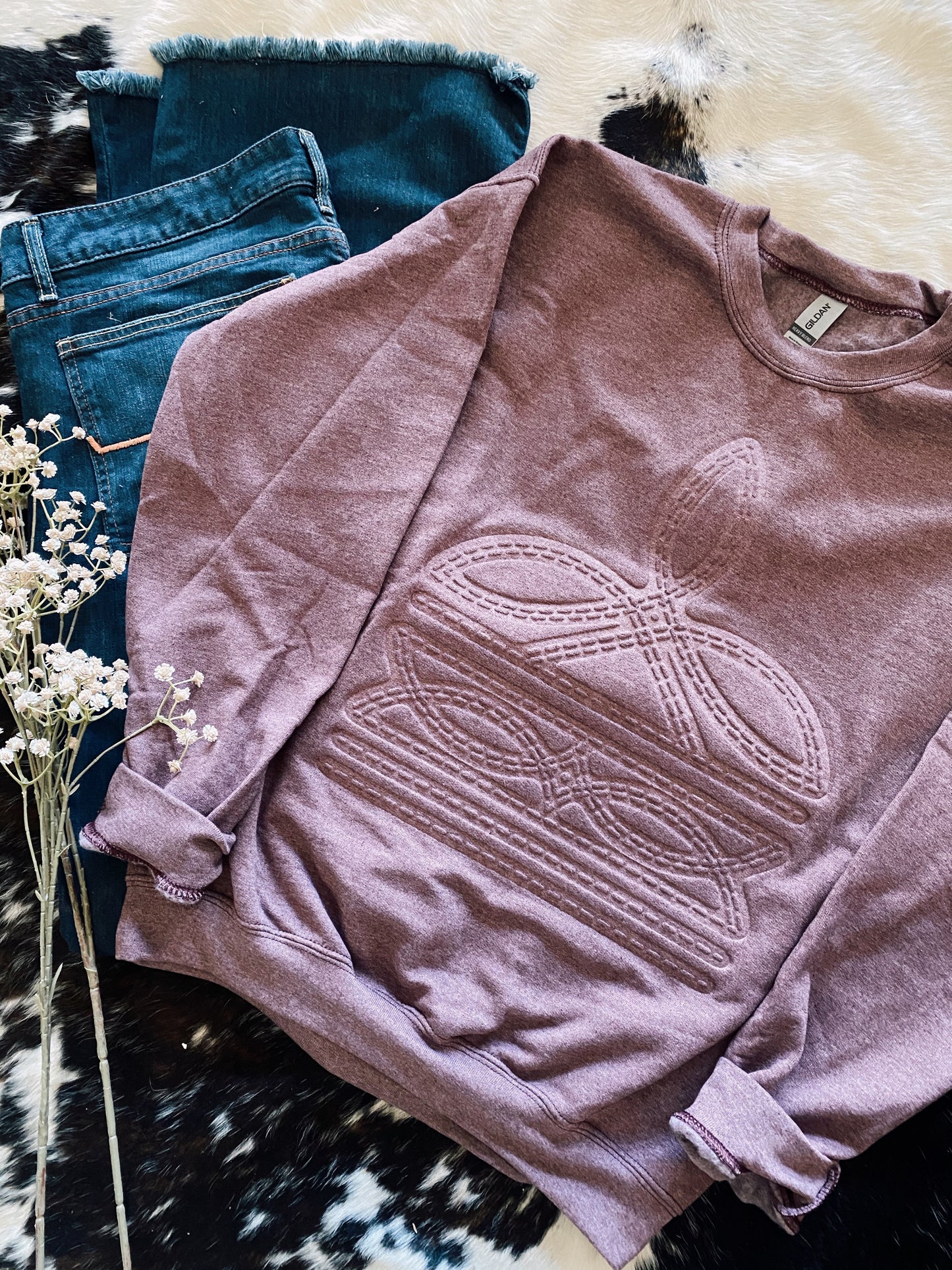 Boot Stitched Crewneck