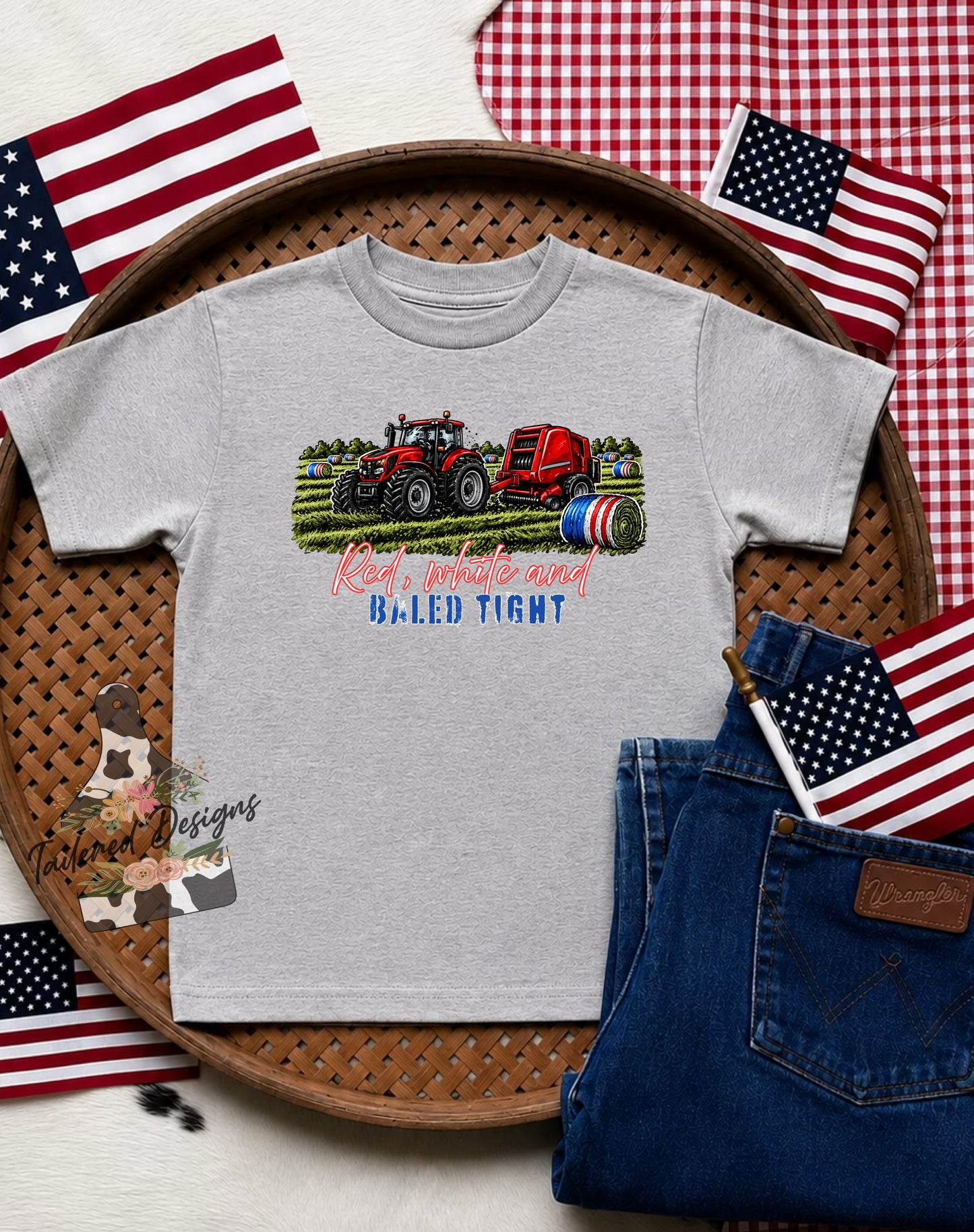 Red, White and Baled Tight