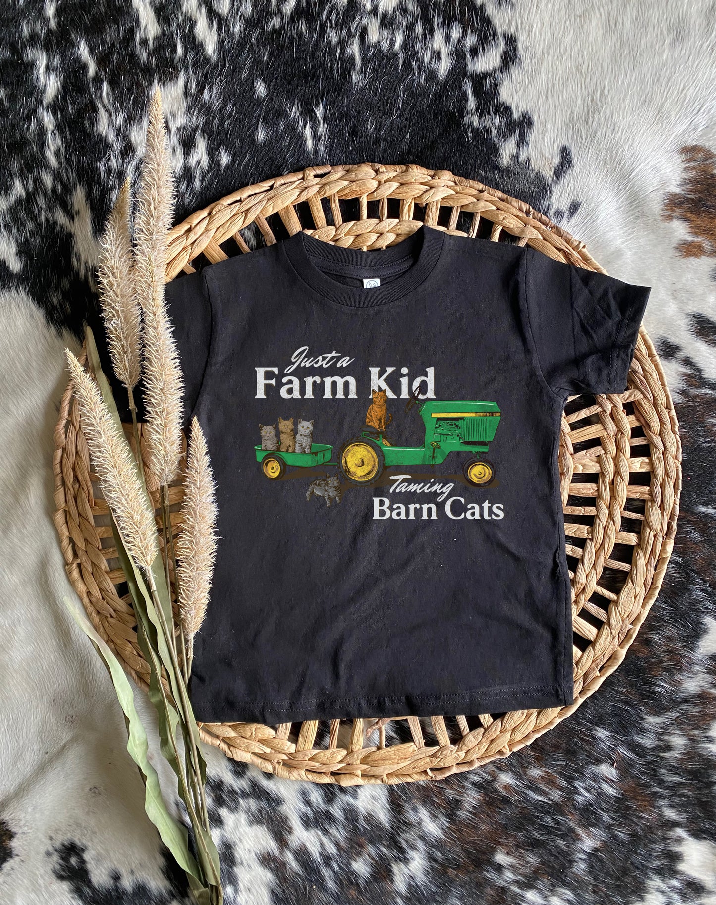 Just a Farm Kid taming Barn Cats
