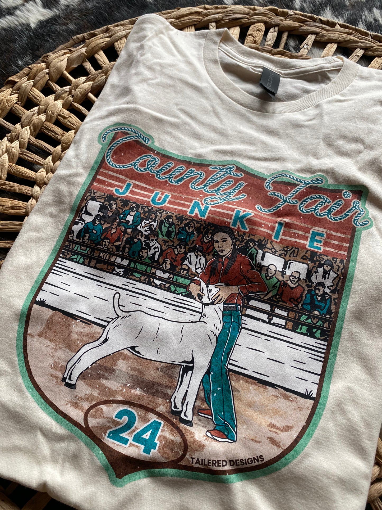 County Fair Junkie Tee: Goat