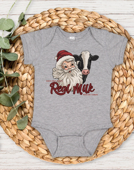 Santa only wants Real Milk