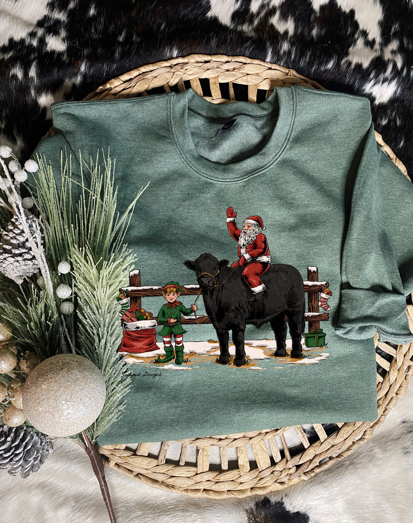 Here for the Holidays Angus Version Sweatshirt