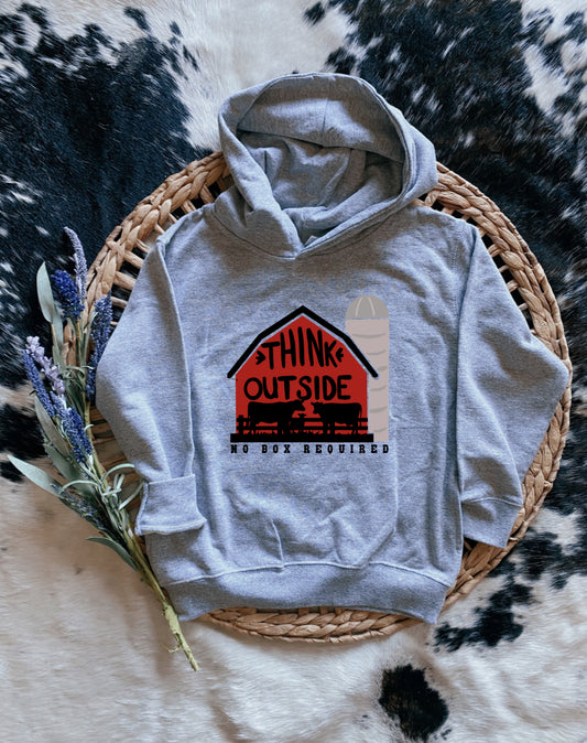 Think Outside, No Box Required Hoodie