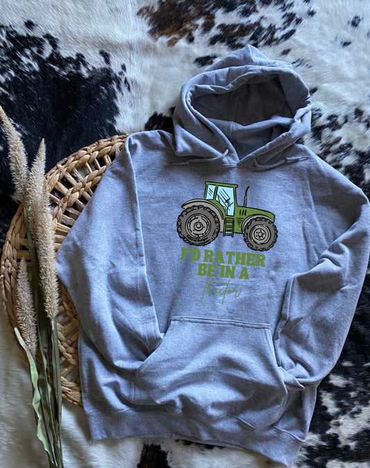 I’d Rather be in a Tractor Hoodie