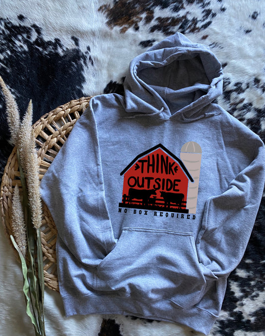 Think Outside, No Box Required Hoodie