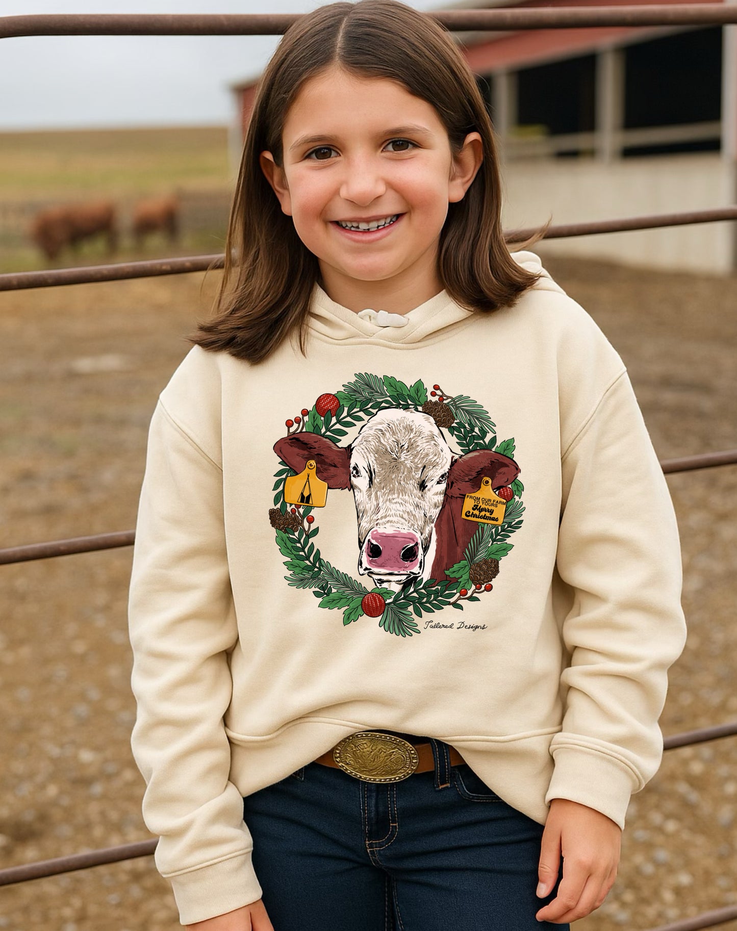 From Our Farm to Yours- Customizable Hereford Cattle Head