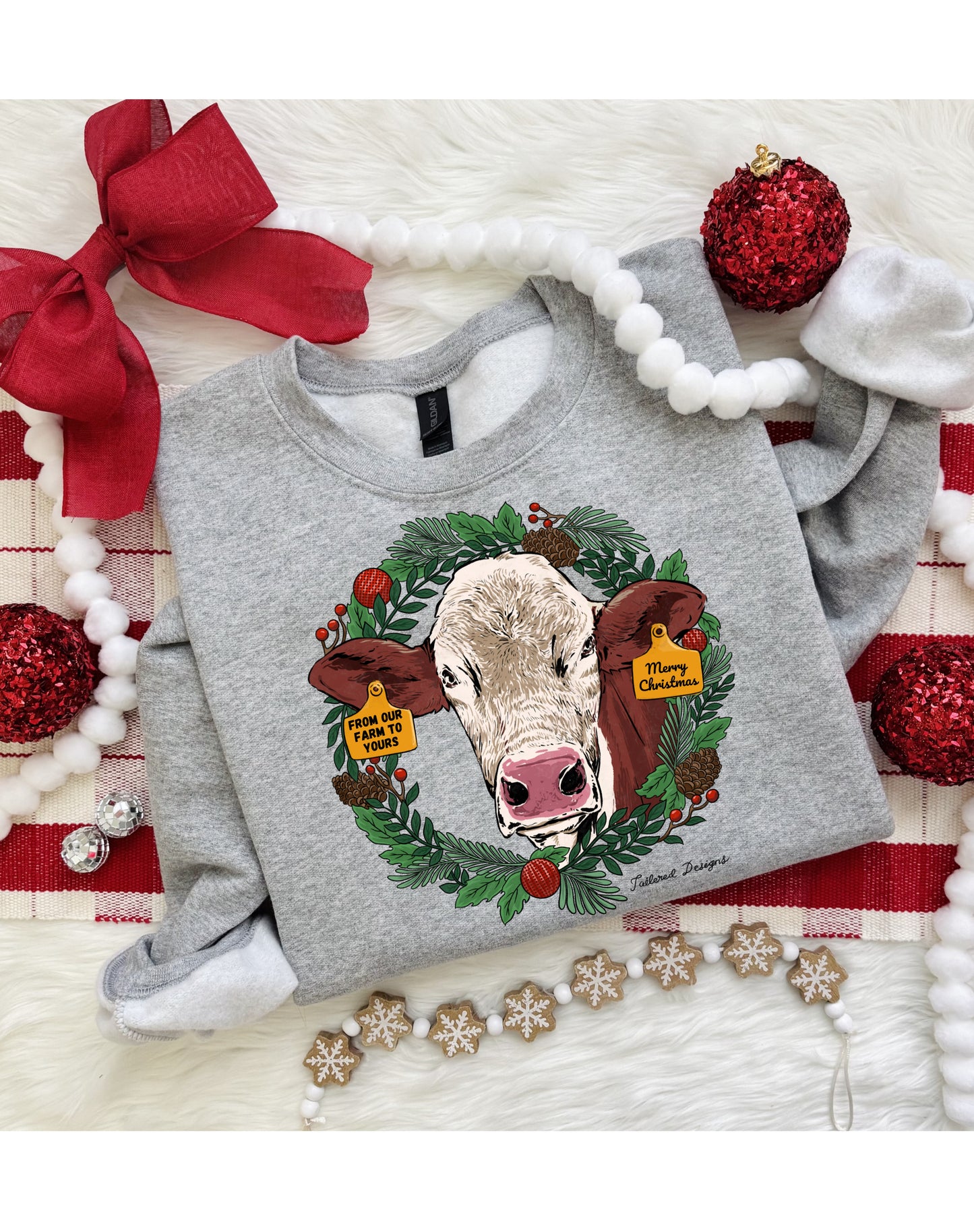 From Our Farm to Yours- Customizable Hereford Cattle Head