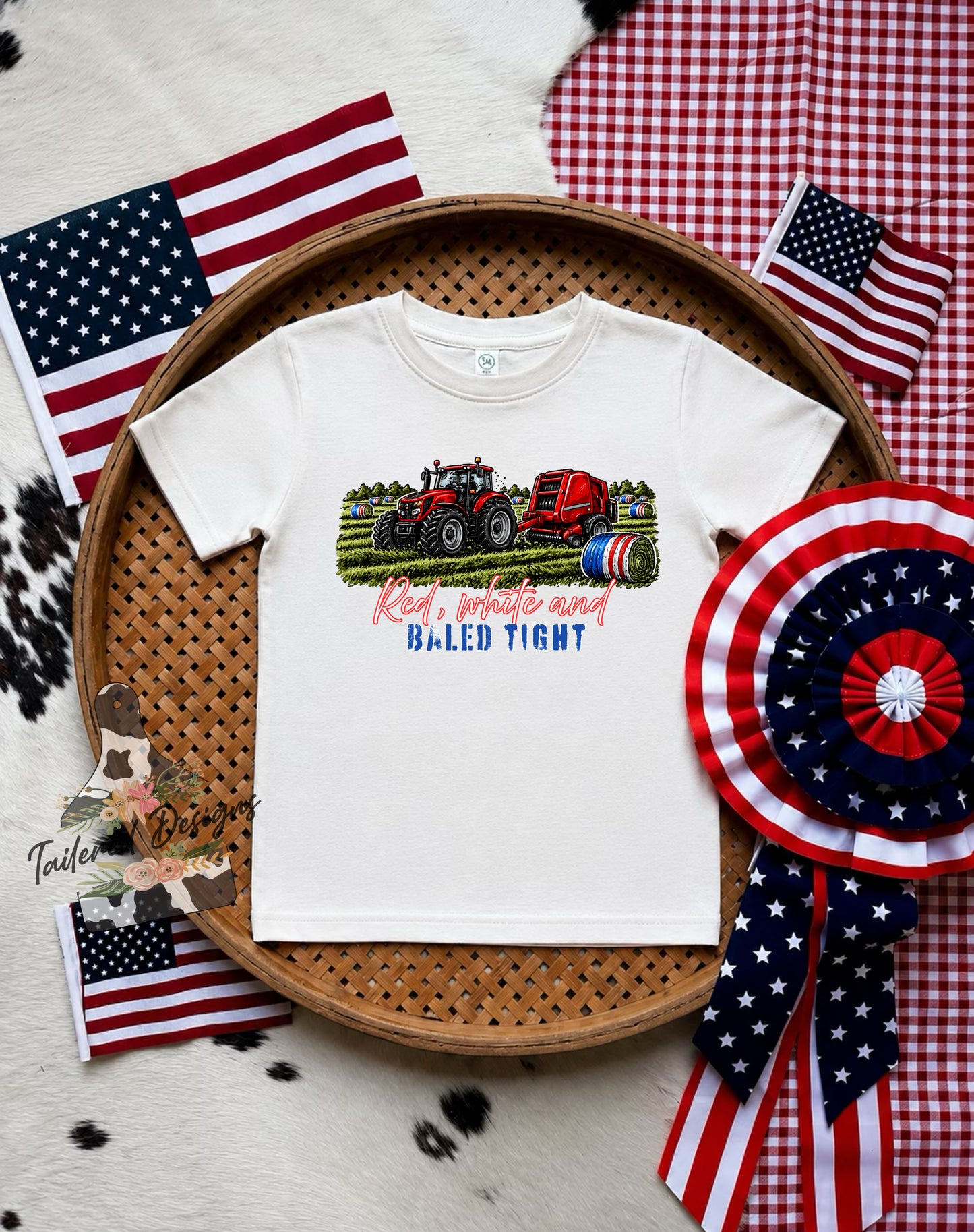 Red, White and Baled Tight