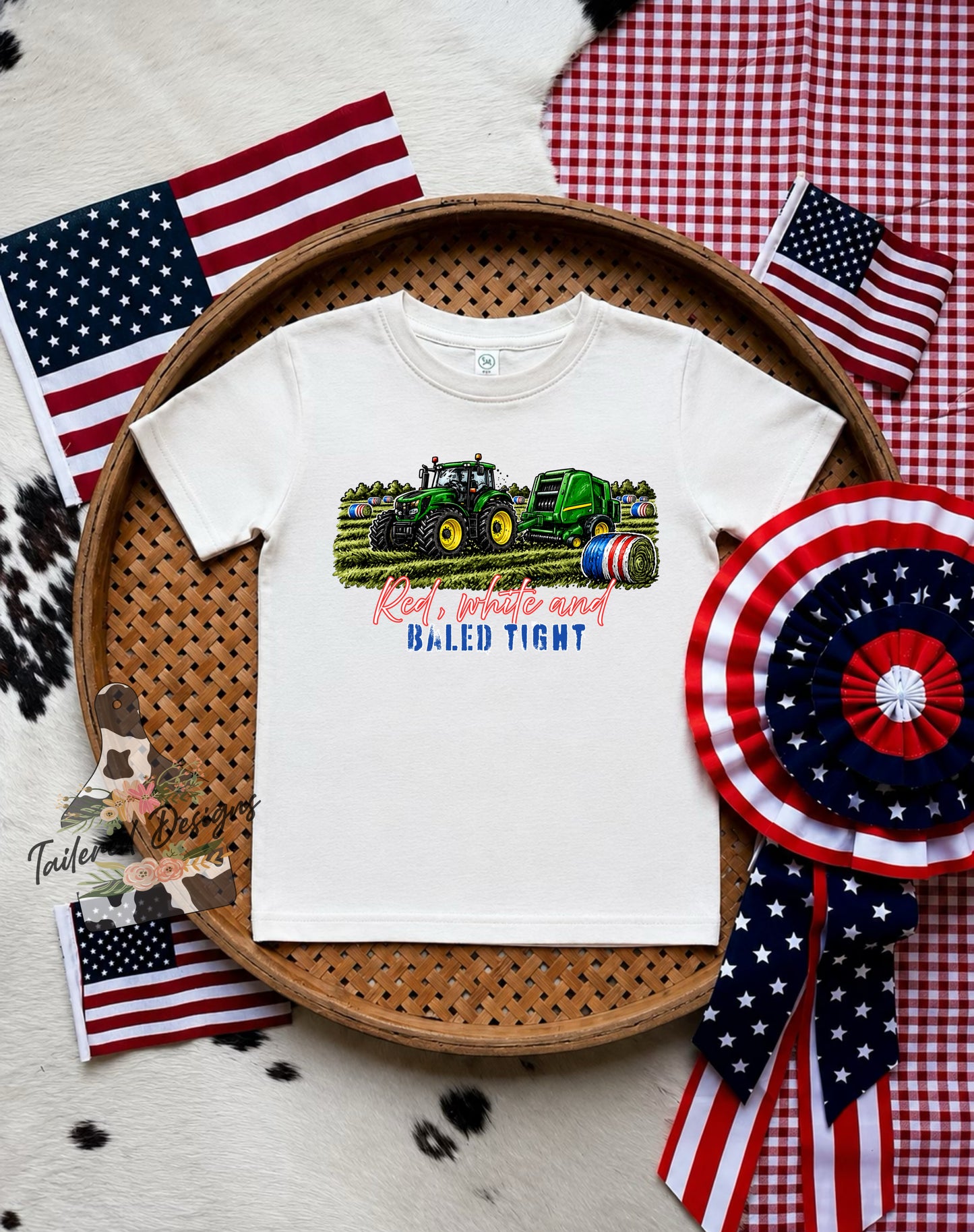 Red, White and Baled Tight