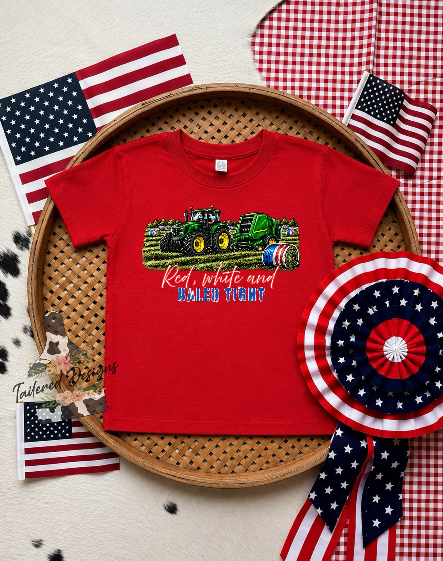 Red, White and Baled Tight