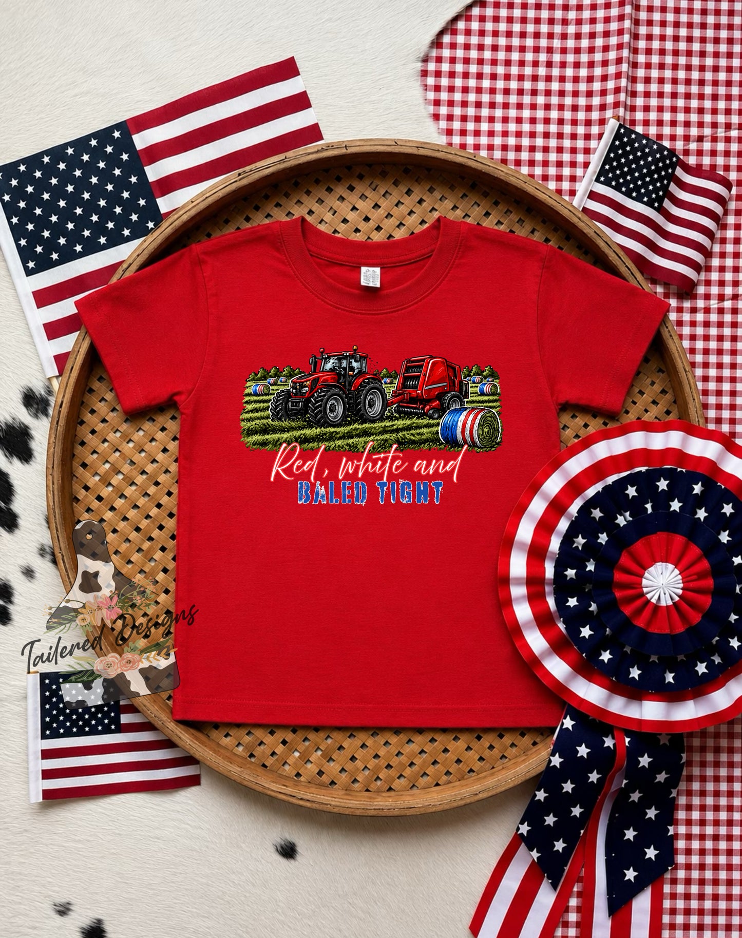 Red, White and Baled Tight